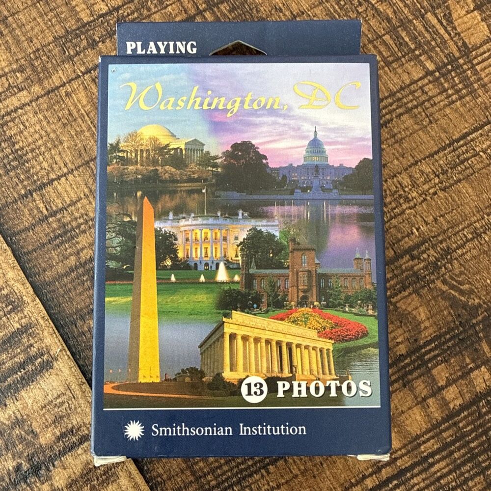 New Washington D.C. Smithsonian Institution Souvenir Playing Cards